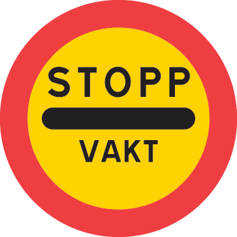 C34-5  Stopp vid vakt